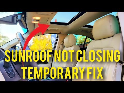 2014 LINCOLN MKS SUNROOF OPENS BUT WONT CLOSE NOT WORKING HOW TO OPEN CLOSE WITHOUT BUTTONS TEMP FIX