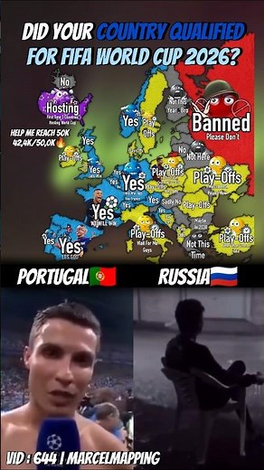 Did Your Country Qualified For FIFA World Cup 2026⚽? #mapping #map #shorts #popular #fyp