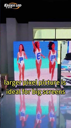 What are the differences between LEDs with different pixel spacing?#ledscreen #eagerled