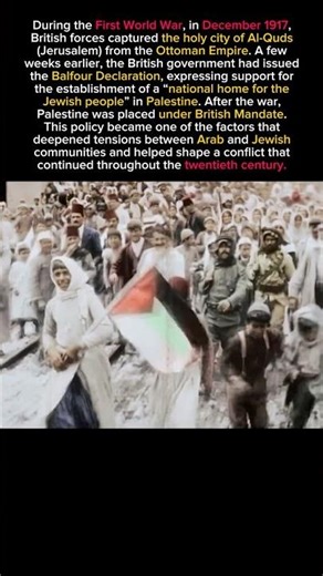 The Holy City of Al-Quds (Jerusalem) in World War I