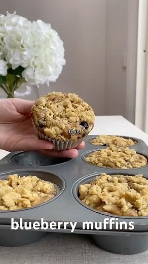 Vegan Blueberry Muffins 🫐: https://glow-diaries.com/healthy-vegan-blueberry-muffins/