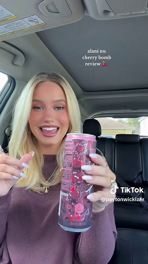 the cherry bomb alani might just be my new favorite! 🍒 @Alani Nutrition #alani #energydrink #cherrybomb #foryoupage #trending @target