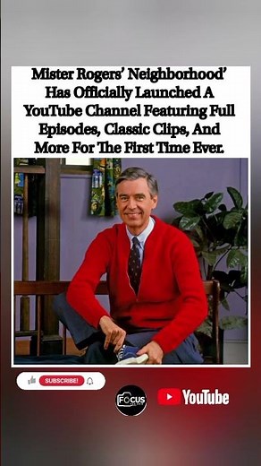 🎥 Mister Rogers' Neighborhood YouTube channel is live! Full episodes & classic clips. #MisterRogers