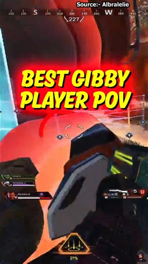 Albralelie's INSANE Gibby play in Scrims #apexlegends #shorts