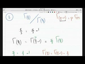 Gamma function and simplifying expression using gamma function properties 11-3-3