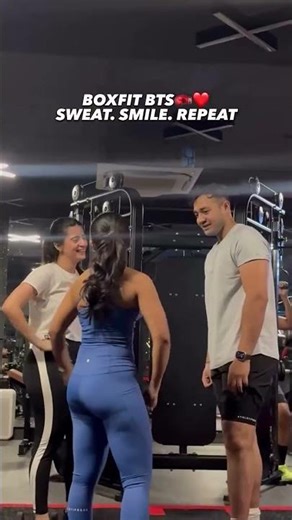 The best part of the workout is everything that happens between the sets. 🥊