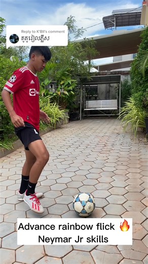Neymar Jr Rainbow Flick Skills Tutorial by Rithysak