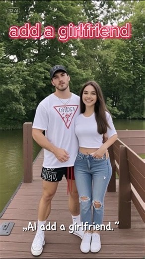 CapCut template: Add a girlfriend