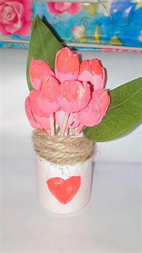 Diy Pista Shell Tulip flowers 🌷🎀#shorts #diy #tulip