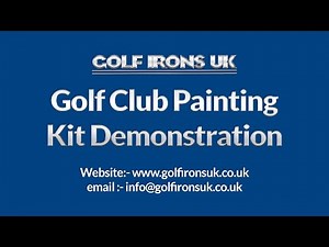 Golf Club Paint Fill - Demonstration video by GOLF IRONS UK of the Golf club painting kit.