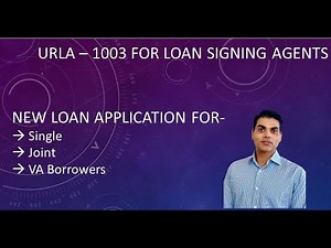 New Loan Application (URLA) AKA 1003 for Single Borrowers/Joint/VA for Notary Signing Agents