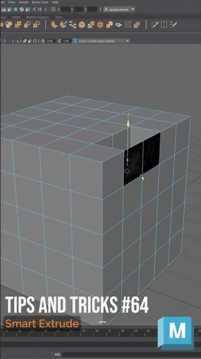 Maya Smart Extrude Trick 🔥 Perfect Extrude on Angled Faces