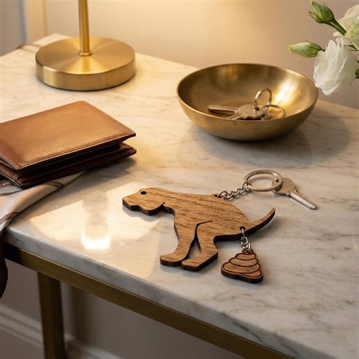 Pooping Dog Keychain SVG Laser Cut File Funny Gag Gift Template - Etsy