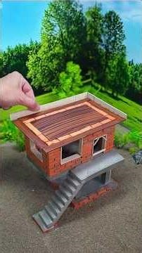 Incredible 🏡 House Made With Mini Bricks Part 5 #shorts #miniature #creative