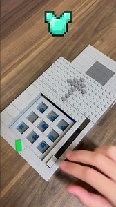 Crafting Minecraft Diamond Chestplate BUT Lego!