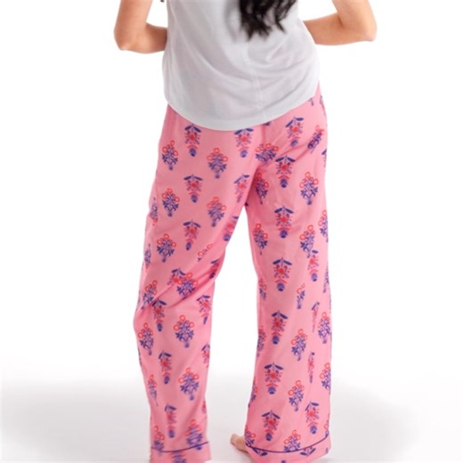 Watch 360 Try-On Mud Pie Women's Floral Pajama Pants on Amazon Live