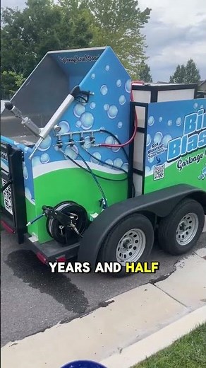 Garbage Can Cleaning Trailer by Bin Blasters
