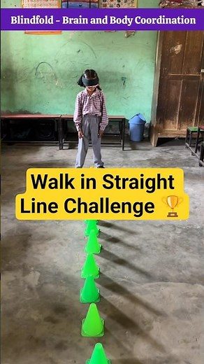 👣 Blindfold Walk Challenge | Focus & Balance Activity 🧠