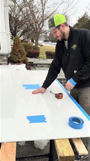 Backstory: I broke the shower panel when cutting the hole a week ago. Now we replace the temp wall