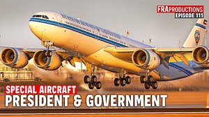 Watch majestic government and military aircraft land in perfect formation