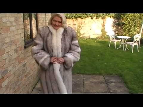 SAGA Blue Fox Fur Coat Full Length FUR LuxuryFurs4Less.com
