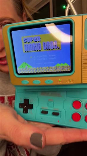 This retro game console brings back the classics everyone grew up on. Fun for kids, nostalgic for adults, and wireless so you can play wherever. #retrogames #gaming #holidaygifts #tiktokshopholidayhaul #tiktokshopcreatorpicks