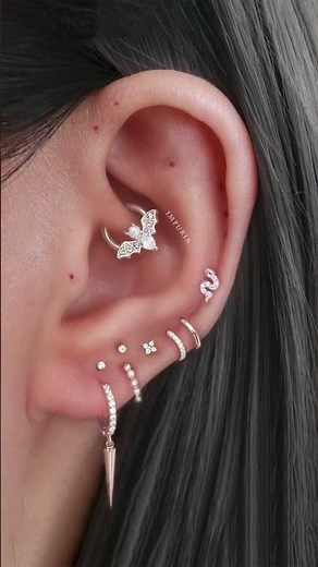 Halloween Ear Curation Ideas for Women | Spooky Piercing Inspo