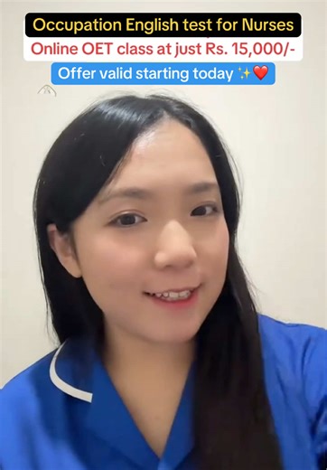 New OET Batch Starting Every Sunday!” Join our affordable online OET classes and prepare with expert guidance. Perfect for nurses aiming to pass OET.