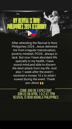 Revival is now Manila, Philippines conference