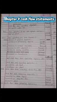 class 12 account chapter 7 cash flow statement all exercise..