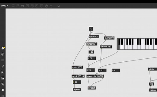 【随机音乐No.1】 采用Max编程制作