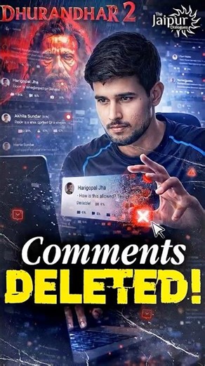 Dhurav Rathee Get's Scared of Dhurandhar - YT Video Comments Deleted!