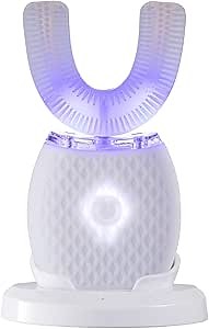 Amazon.com: Ultrasonic Automatic Toothbrush 360° Electric Sonic Toothbrush Kit with LED Light, Teeth Whitening,White : Health & Household