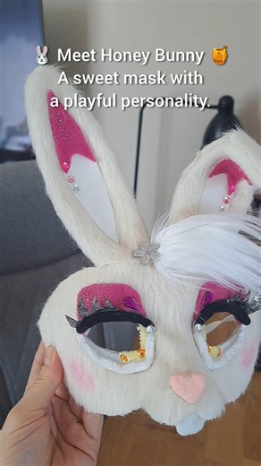 Honey Bunny 🐰🍯 | Handmade Children's Mask