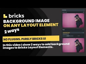 Bricks Builder: Add Background images 2 ways