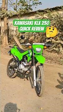 Kawasaki KLX 230 Quick review #kawasakiklx230