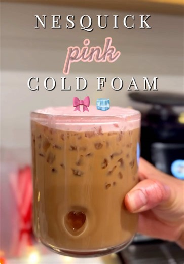 Easy Pink Cold Foam Recipe for Valentine's Day