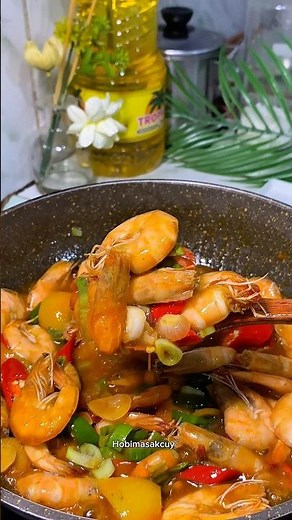 Udang pedas saus tiram #cooking #fyp #fypjangkauanluas #pyfツ #resepmasakan