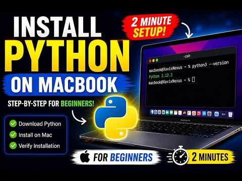 How to Install Python on MacBook (Step-by-Step for Beginners) 🐍 #coding #beginners #developer