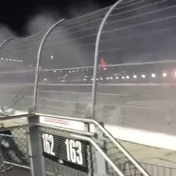 Daytona Speedway Austin Dillon Crash into Catch Fence from Spectator POV