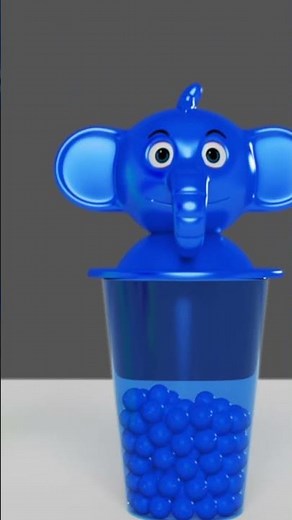 🌈 🍿Learn Colors With Popcorn Blender #shorts #kidseducation #kenttheelephant