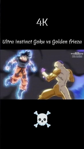Ultra instinct Goku vs Golden frieza Full fight 4K+Hd