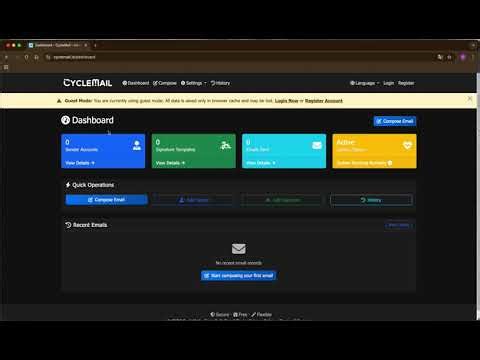 CycleMail - Free Bulk Email Sending Tool