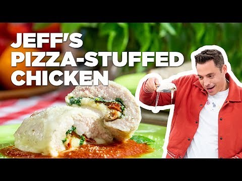 Jeff Mauro Makes Pizza-Stuffed Chicken | The Kitchen | Food Network