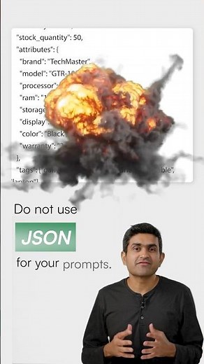 You're Using the WRONG Prompt Format (Stop Using JSON) #ai #json #xml #promptengineering #chatgpt