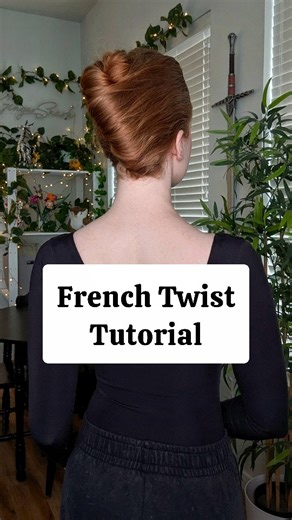 Ryan Terhune on Instagram: "Here's a quick French twist tutorial!! They take a little practice, but once you get the technique down they're super easy to do 🥰 They're also SUPER secure and will hold up all day long (there's a reason they're popular for ballerinas 🩰) #frenchtwist #frenchtwisttutorial #hairtutorials #ballethair #ballet"