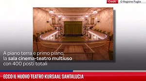 Bari, il teatro Kursaal Santalucia dopo il restauro. FOTO