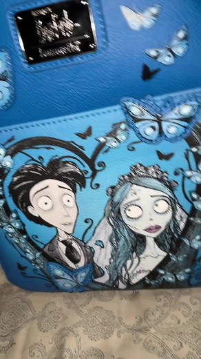 Corpse Bride Backpack 💙#corpsebride#loungefly#victorvandort#timburton#tearstoshed#corpse#bride#unpacking#newbackpack