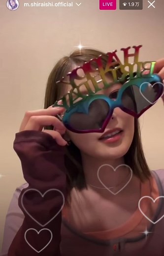 まいちゃんのスクショタイム可愛すぎる#白石麻衣#白石麻衣インスタライブ