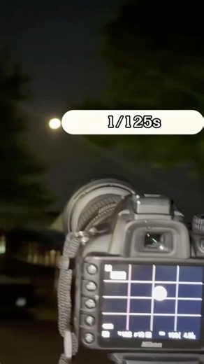 My eyes vs. my camera: (the best moon photography settings 📸